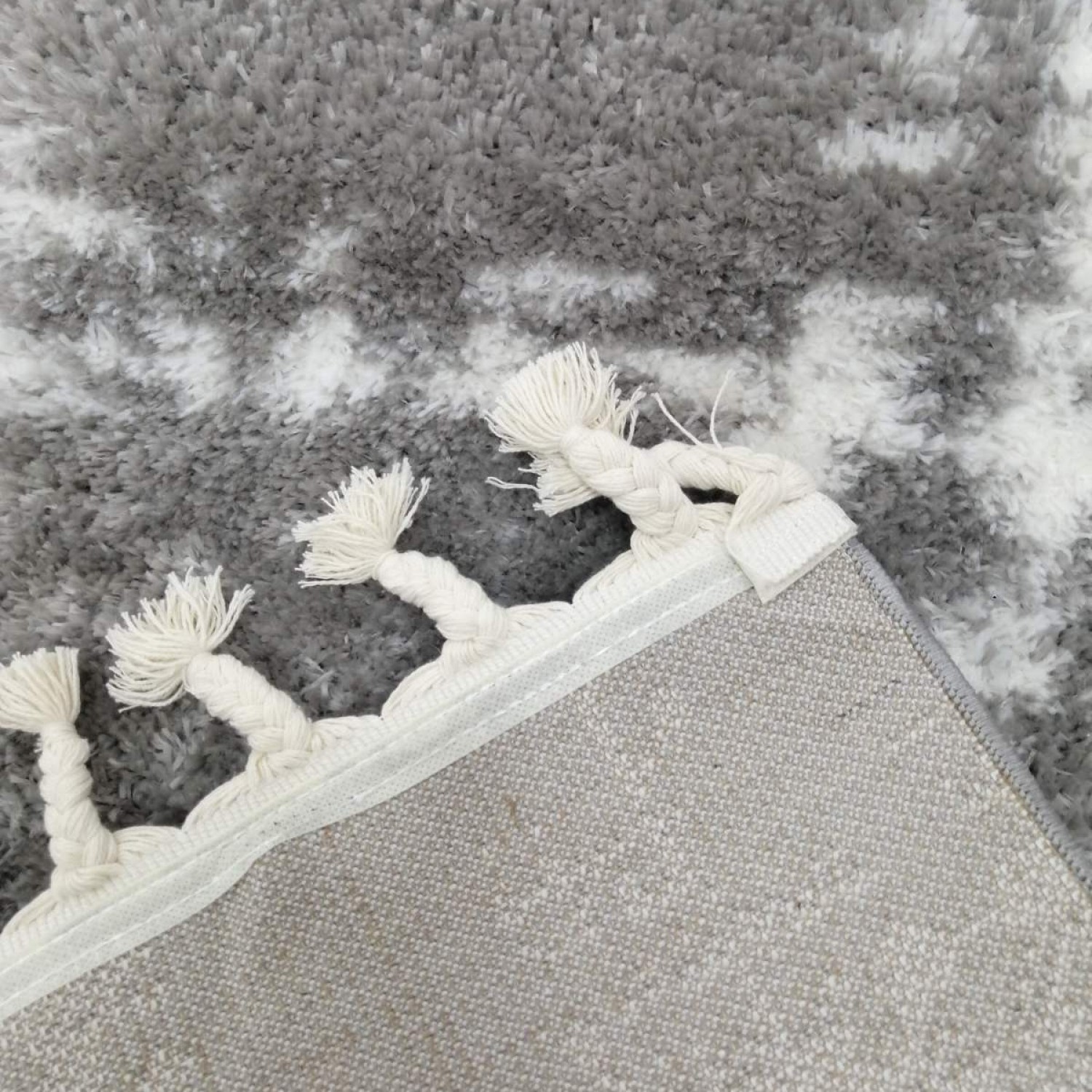 ΧΑΛΙ SHAGGY BOHO 45101E ΓΚΡΙ 240x300