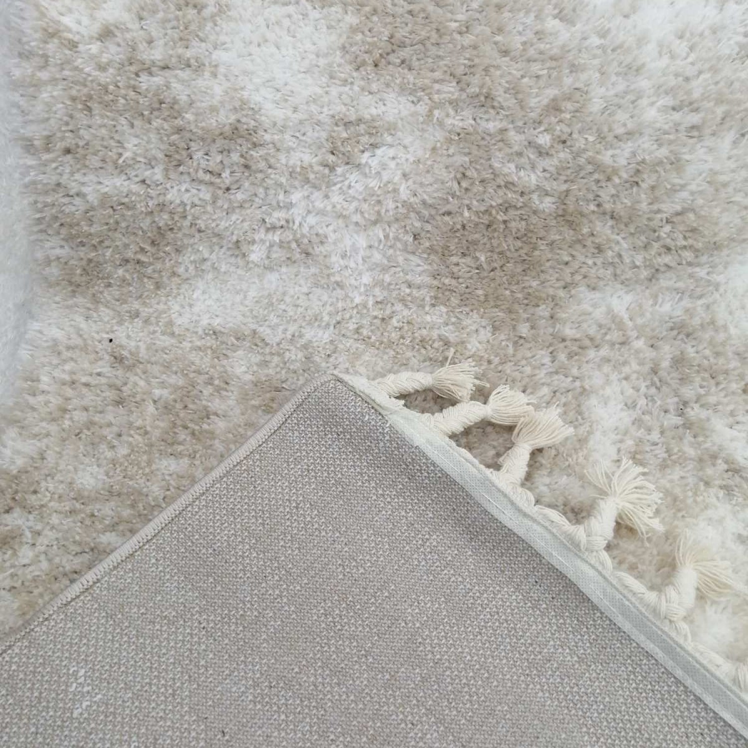 ΧΑΛΙ SHAGGY BOHO 4205E ΜΠΕΖ-ΚΡΕΜ 240x300