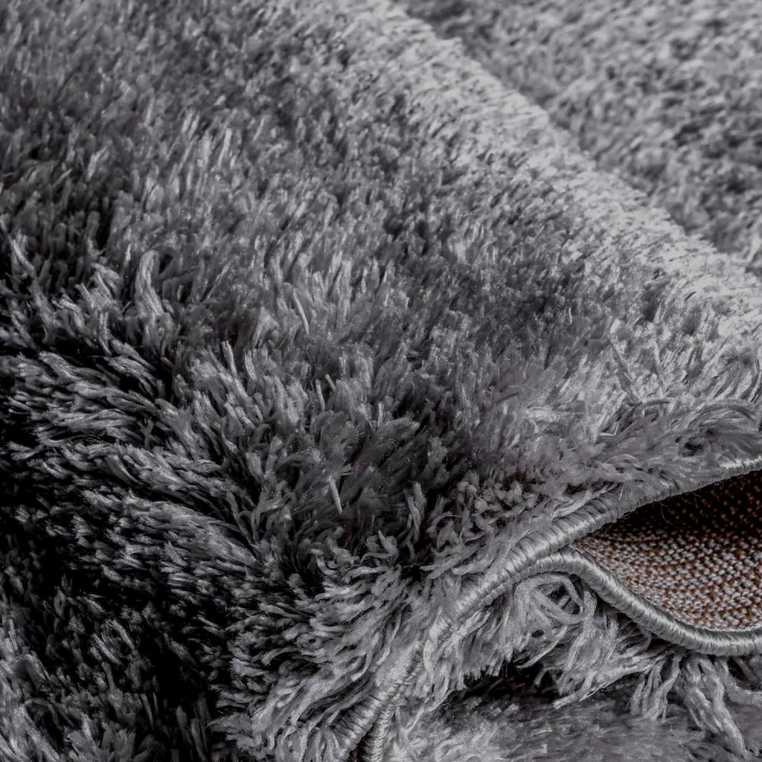 Χαλιά Shaggy Dubai 002A-DGR Dark Grey