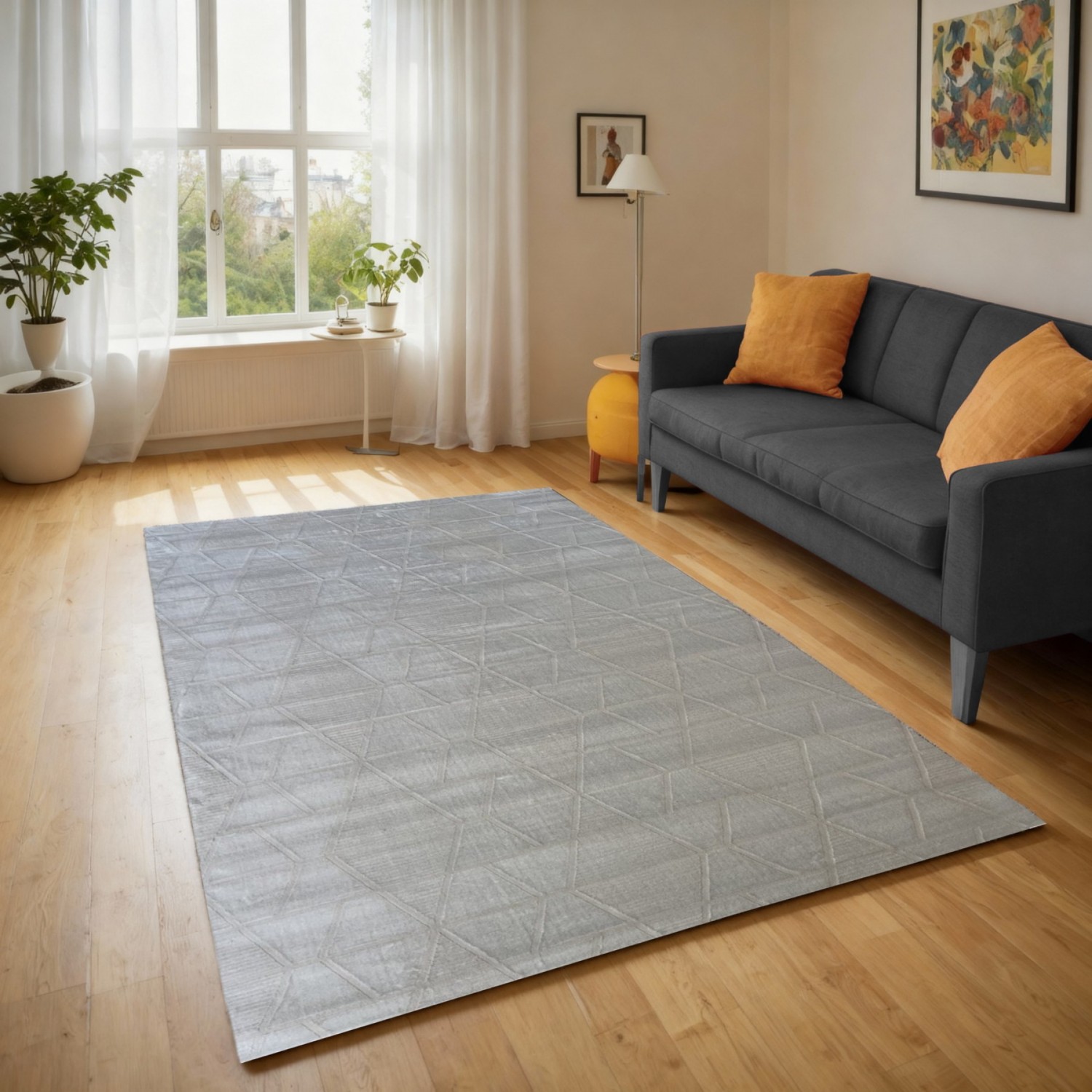 Χαλιά Ανάγλυφα Με Βελούδινη Υφή SILA 001