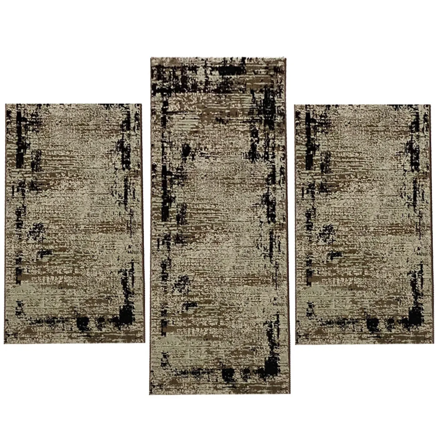 Σετ Κρεβατοκάμαρας 3τμχ Ανάγλυφα Mira 0176A Brown