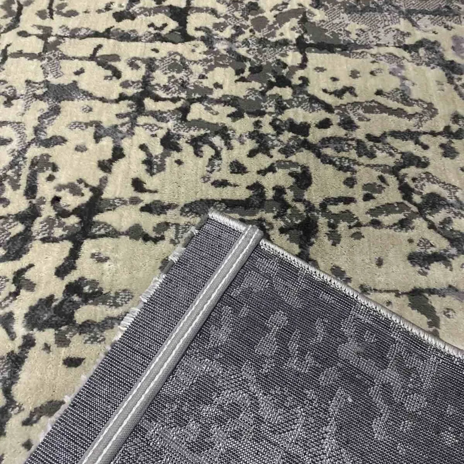 Χαλιά Ανάγλυφα Mira 0177A Grey