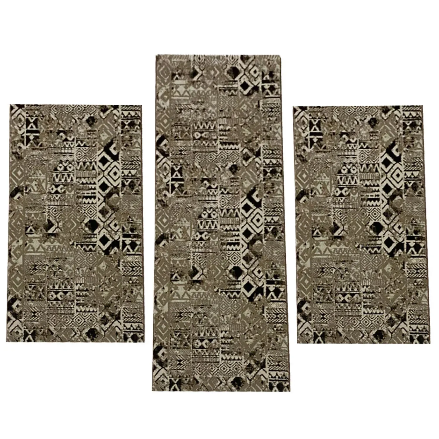 Σετ Κρεβατοκάμαρας 3τμχ Ανάγλυφα Mira 0178A Brown