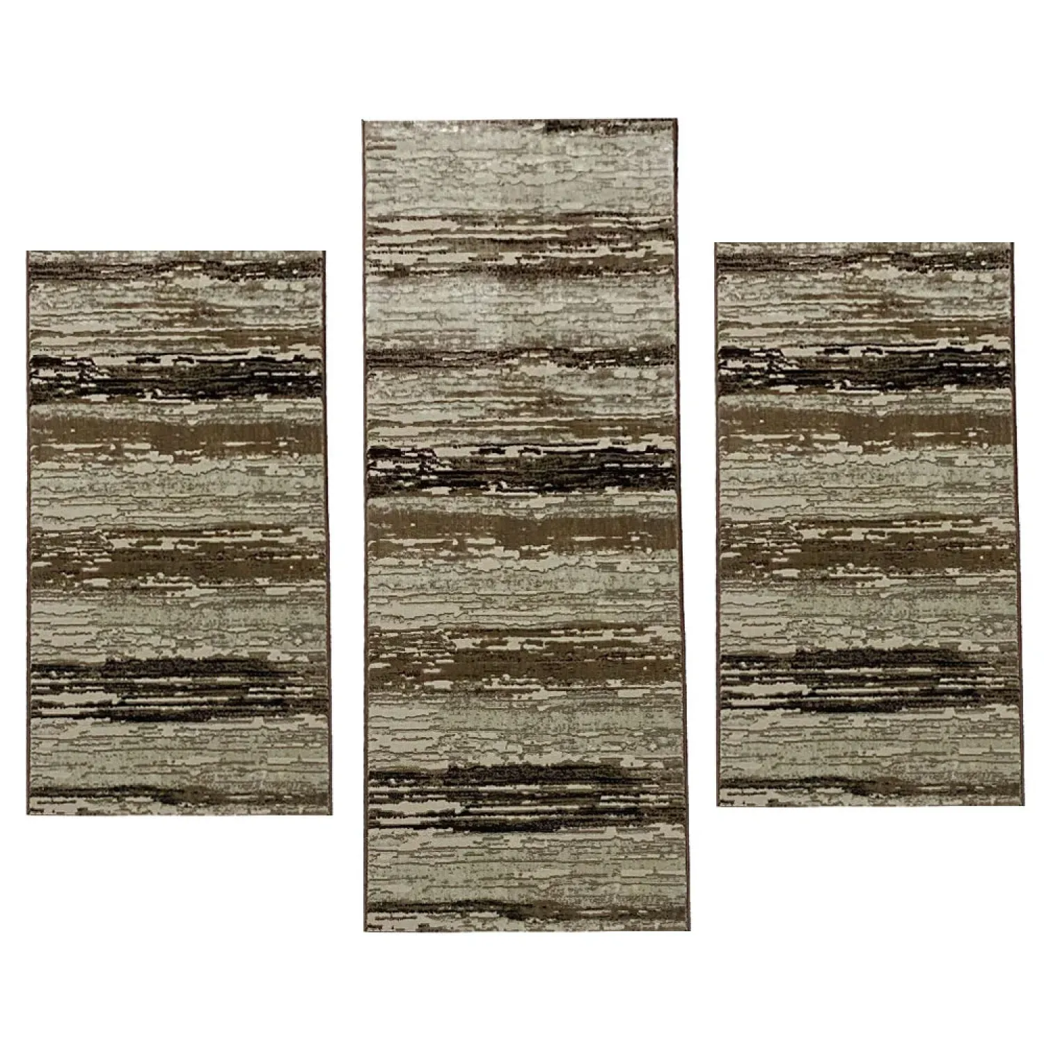 Σετ Κρεβατοκάμαρας 3τμχ Ανάγλυφα Mira 0179A Brown