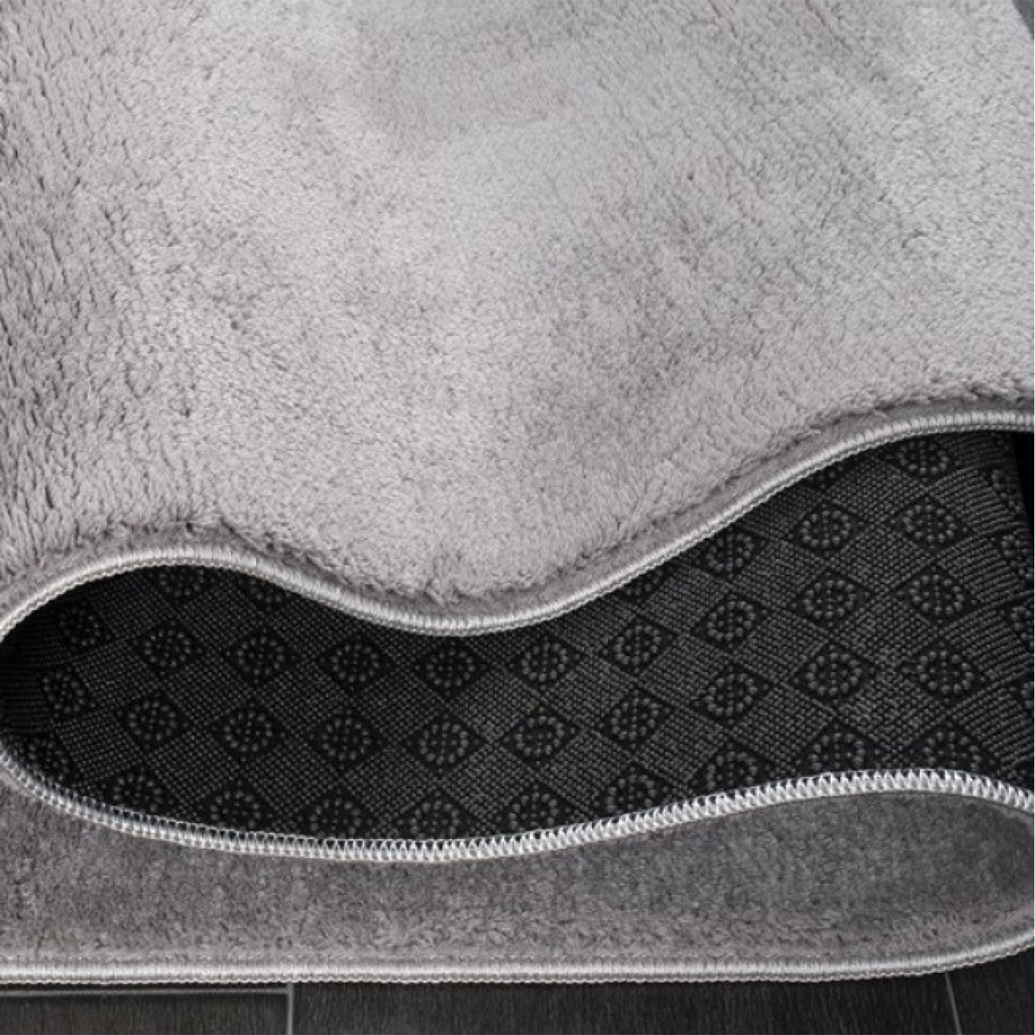 Χαλί Soft Velvet Γούνινη light grey 200x250