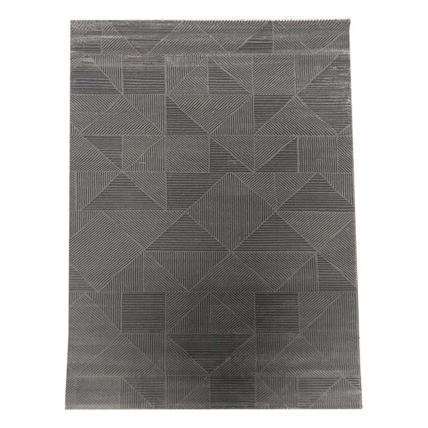 Χαλιά Ανάγλυφα Με Βελούδινη Υφή Lazer Grey Grey LZ285