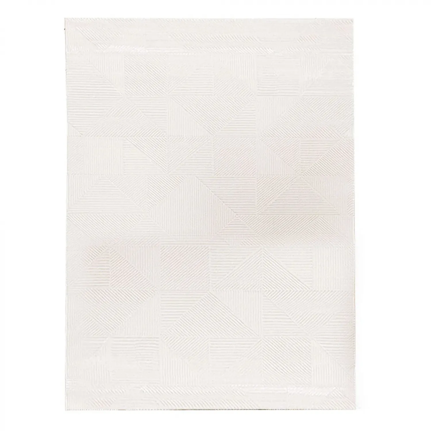 Χαλιά Ανάγλυφα Με Βελούδινη Υφή Lazer Cream Cream LZ285