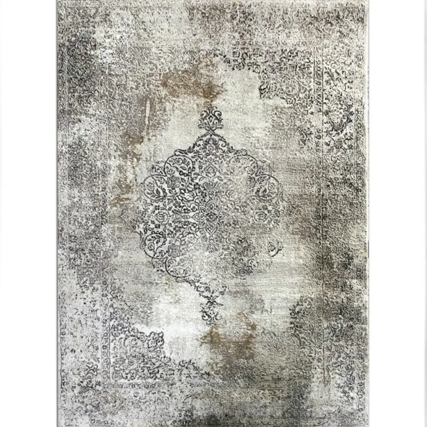 Χαλιά Ανάγλυφα Με Βελούδινη Υφή MARRY MR 252 Dark Vizon Gold