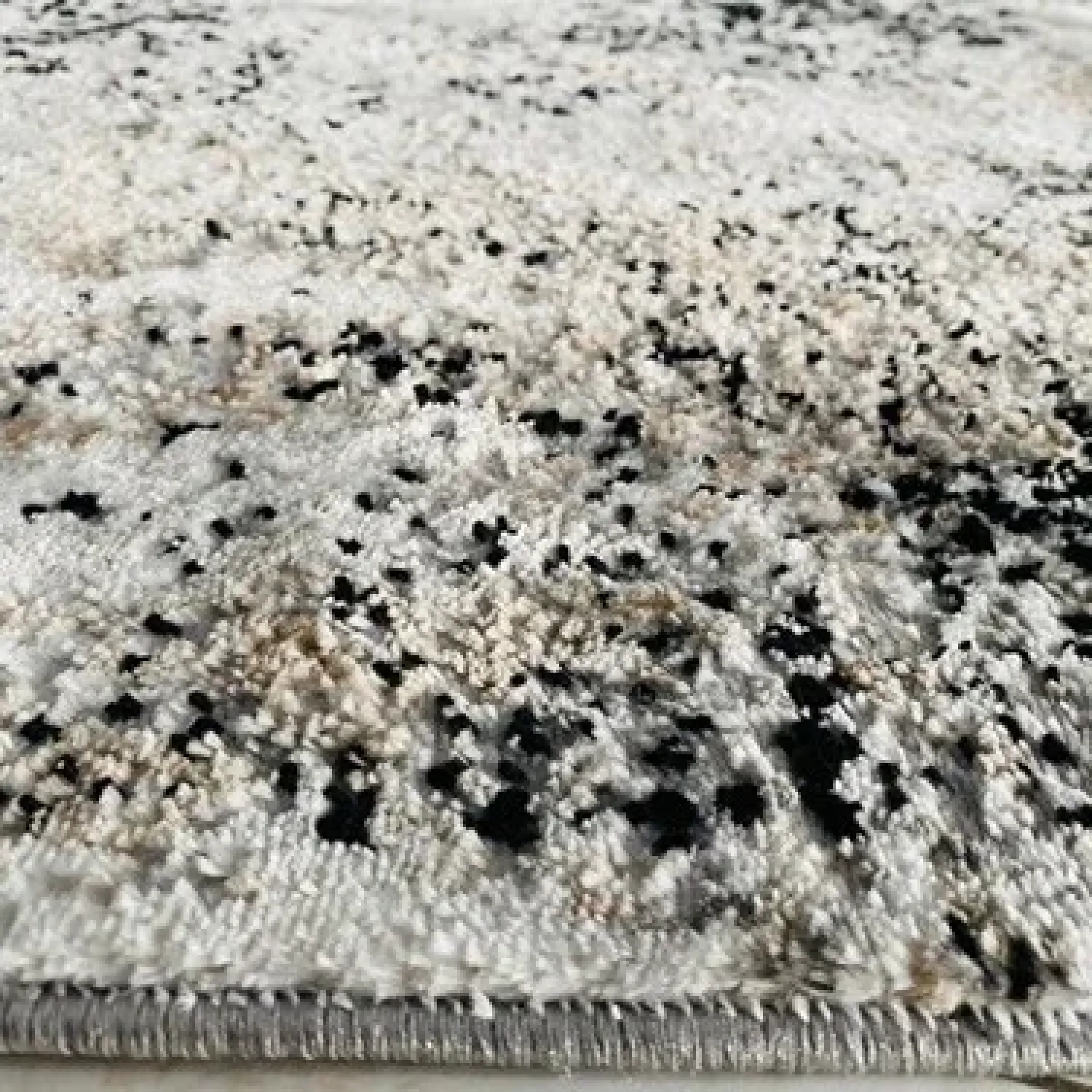 Χαλιά Ανάγλυφα Με Βελούδινη Υφή MARRY MR 268 Grey Black