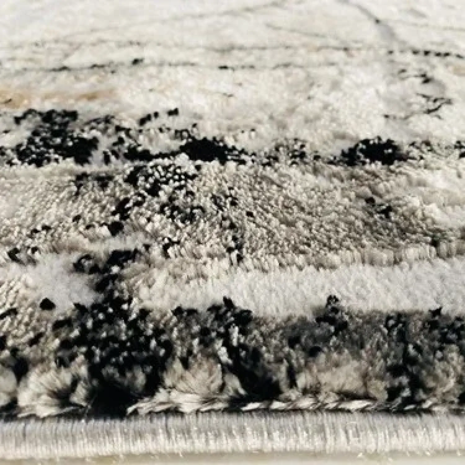 Χαλιά Ανάγλυφα Με Βελούδινη Υφή MARRY MR 331 Grey Black