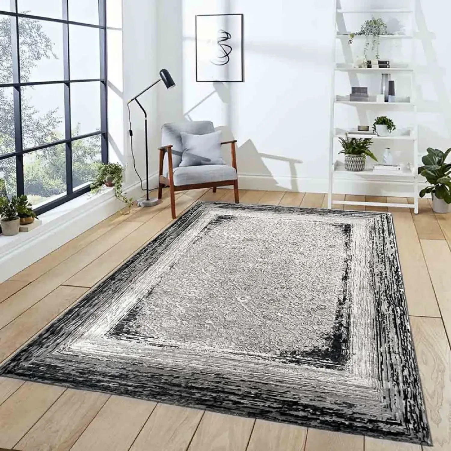 Χαλιά Ανάγλυφα Με Βελούδινη Υφή MARRY MR 522 Antrasit Black