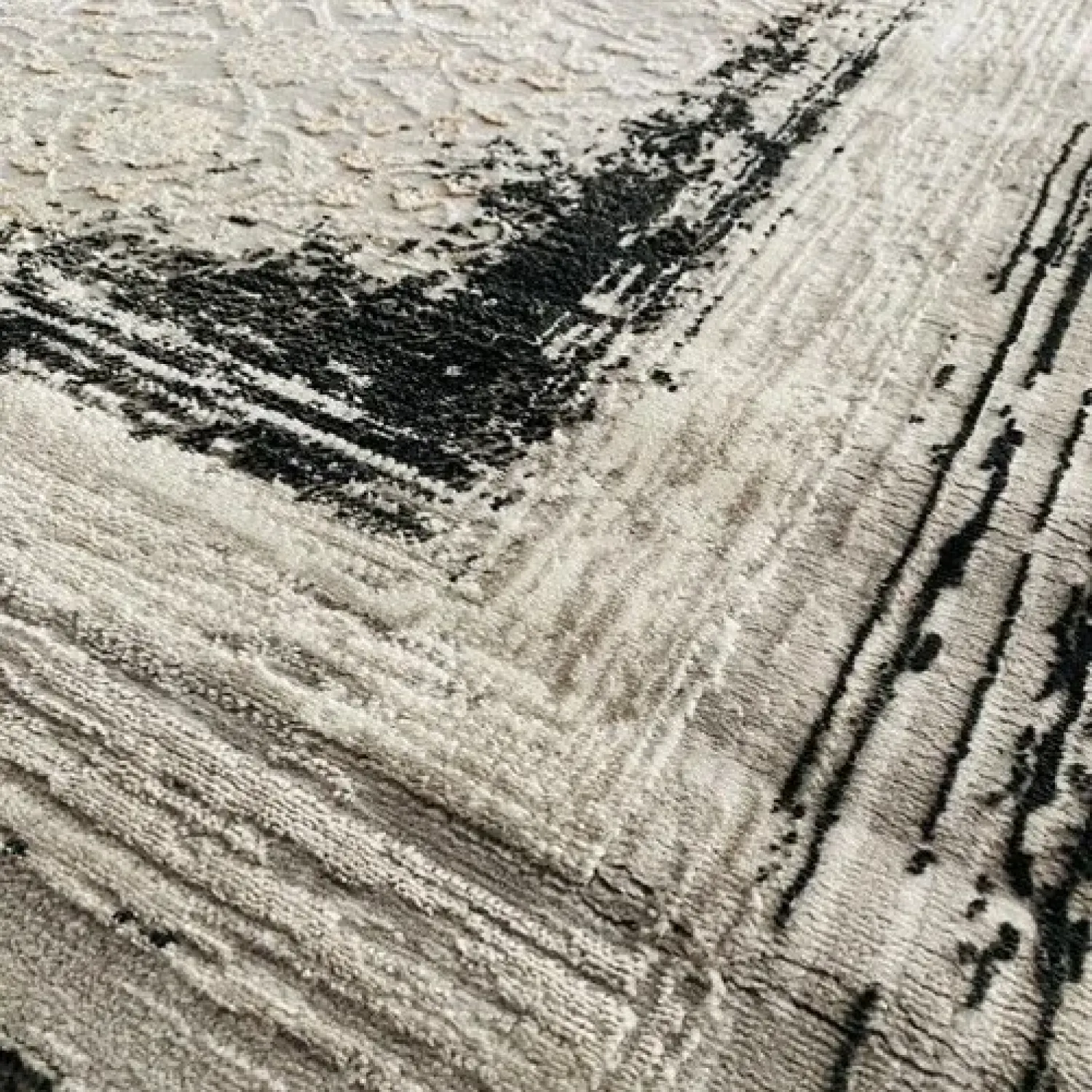 Χαλιά Ανάγλυφα Με Βελούδινη Υφή MARRY MR 522 Antrasit Black