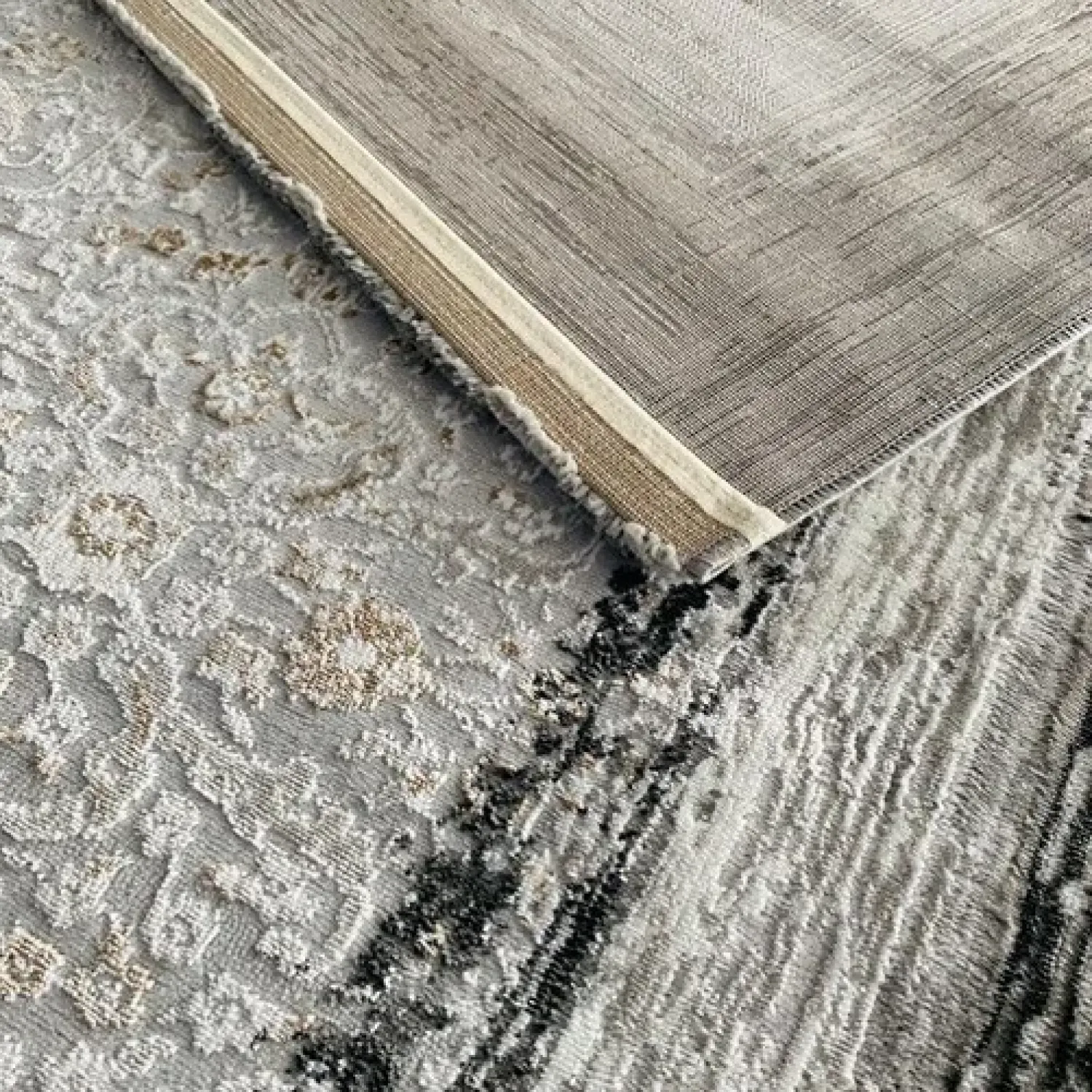 Χαλιά Ανάγλυφα Με Βελούδινη Υφή MARRY MR 522 Antrasit Black