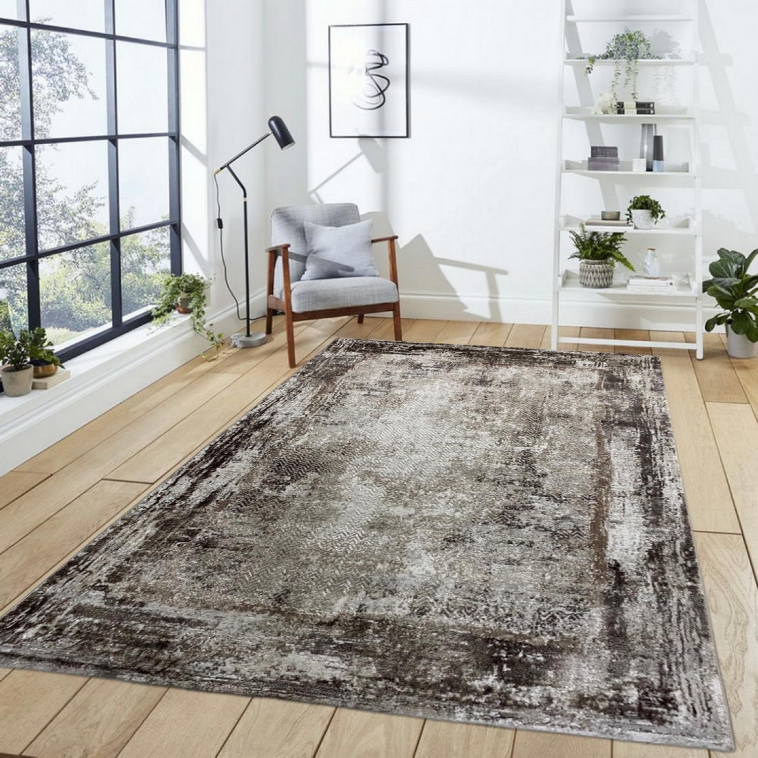 Χαλιά Ανάγλυφα Cream Brown NP411