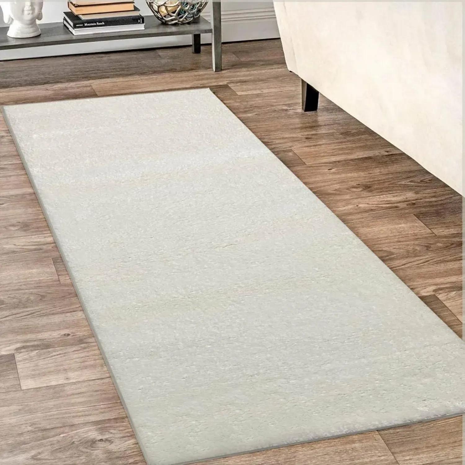 Διάδρομος 080cm Shaggy Jasmine JS 583 White