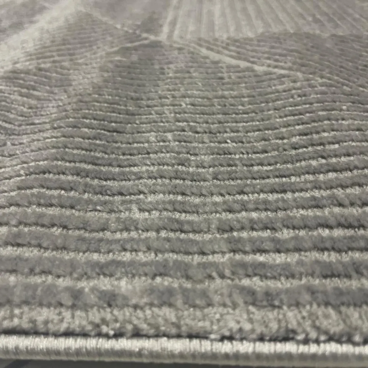 Διάδρομος 080cm Ανάγλυφα Με Βελούδινη Υφή Lazer Grey Grey LZ285