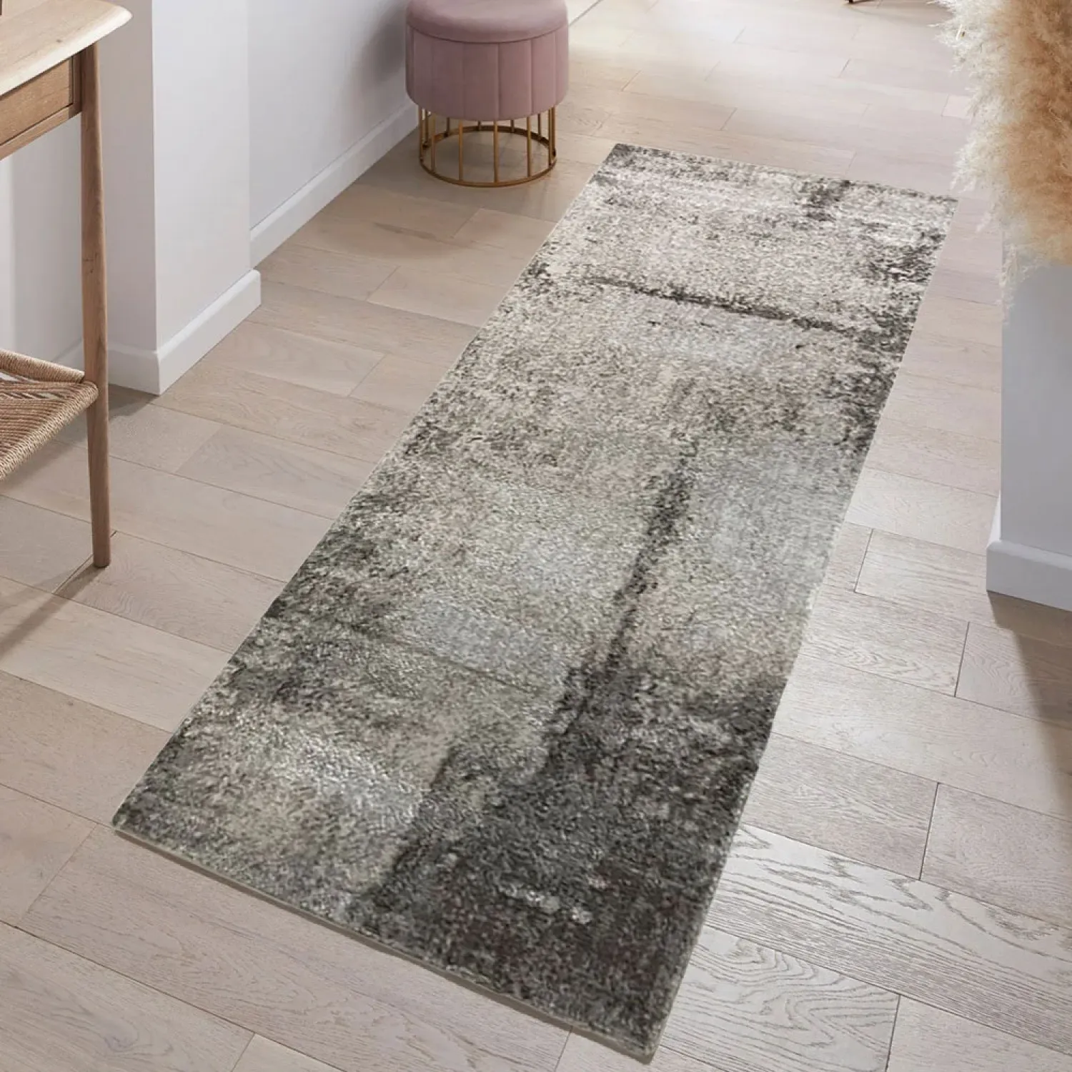 Διάδρομος 080cm Ανάγλυφα Με Βελούδινη Υφή Lazer Cream Brown LZ286