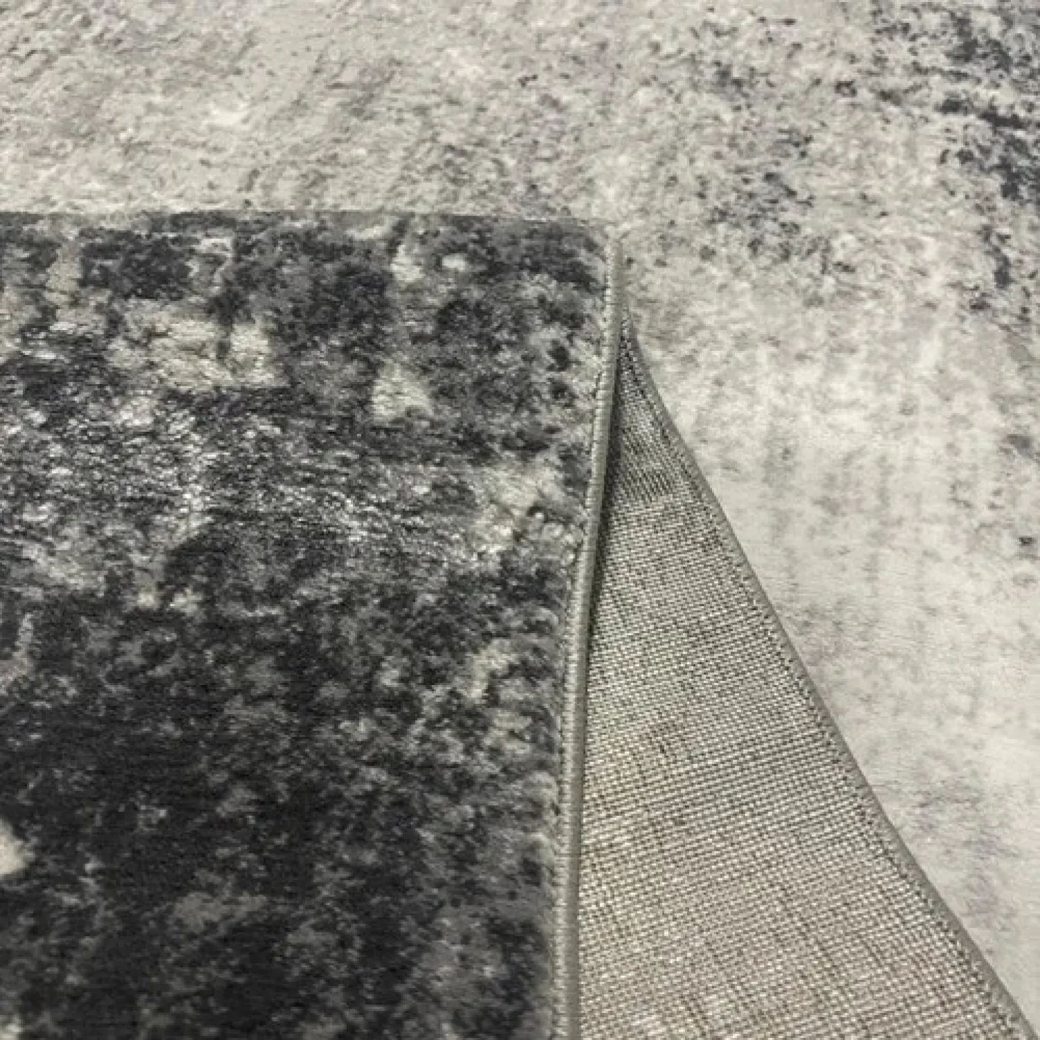 Διάδρομος 080cm Ανάγλυφα Με Βελούδινη Υφή Lazer Grey Antrasit LZ286