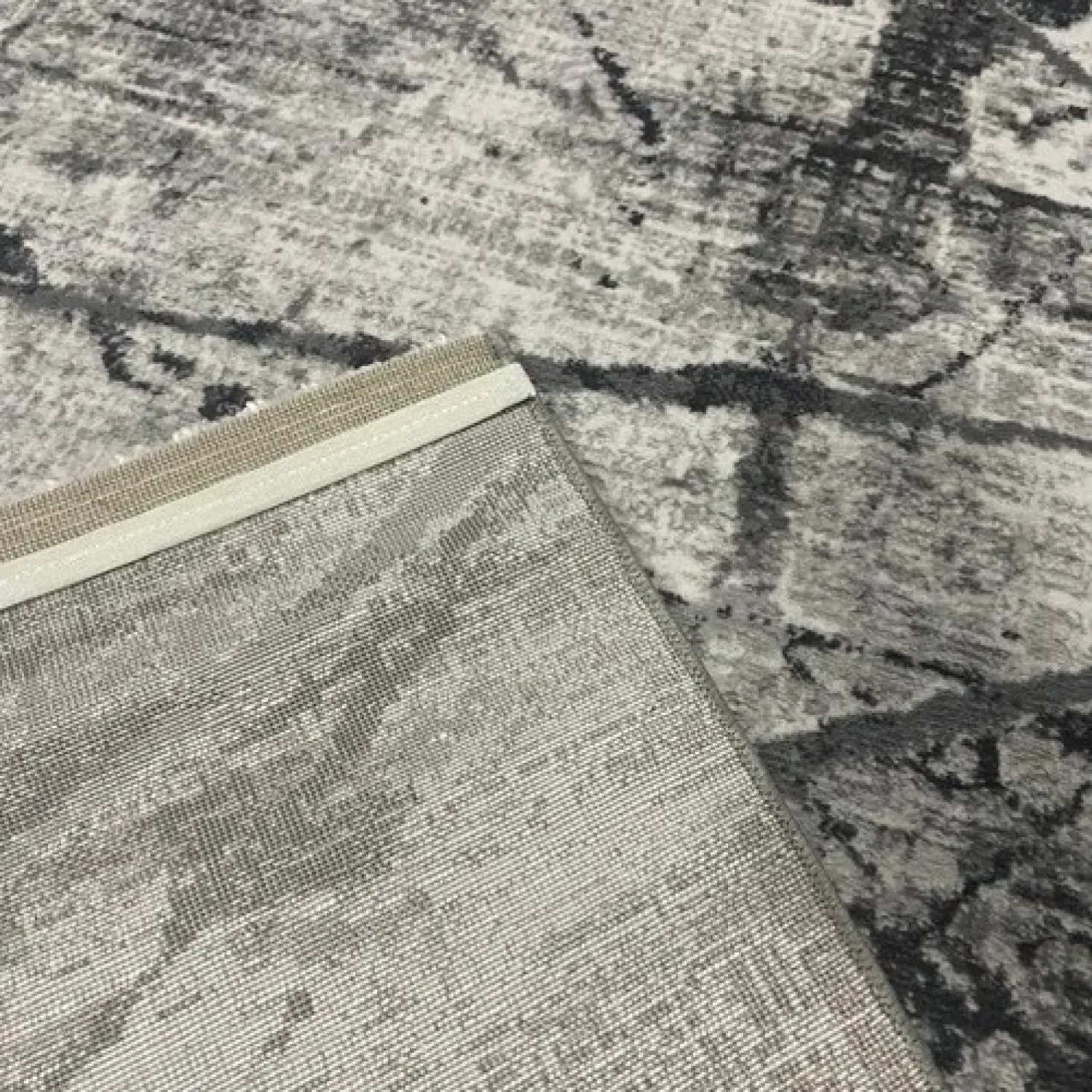 Διάδρομος 080cm Ανάγλυφα Με Βελούδινη Υφή Lazer Grey Antrasit LZ287