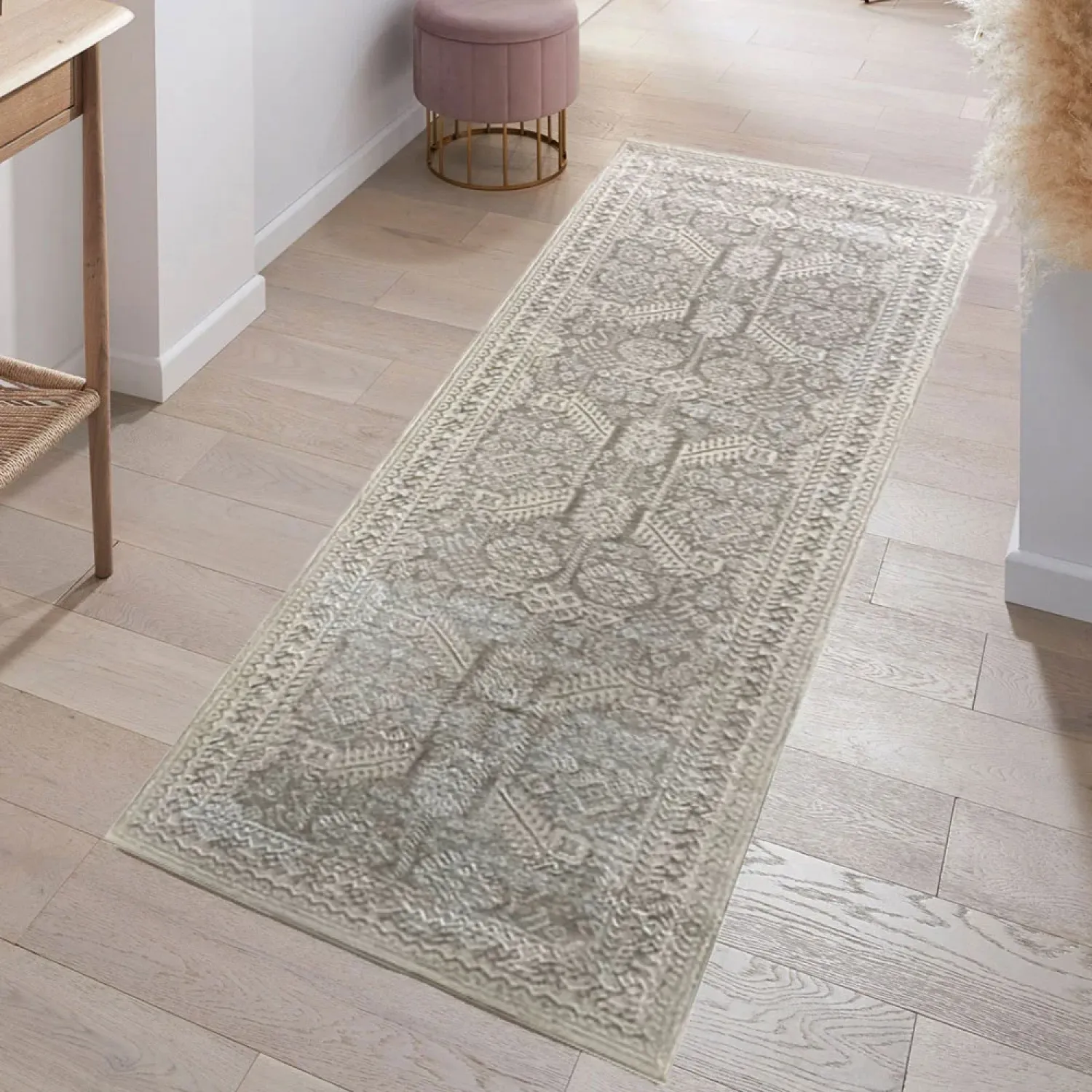 Διάδρομος 080cm Ανάγλυφα Με Βελούδινη Υφή Lazer Cream Beige LZ290