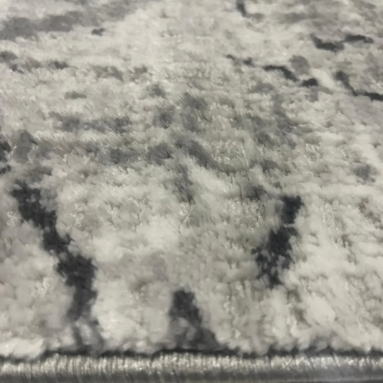 Χαλιά Ανάγλυφα Με Βελούδινη Υφή Lazer Grey Antrasit LZ287 Σετ Κρεβατοκάμαρας 3Τμχ