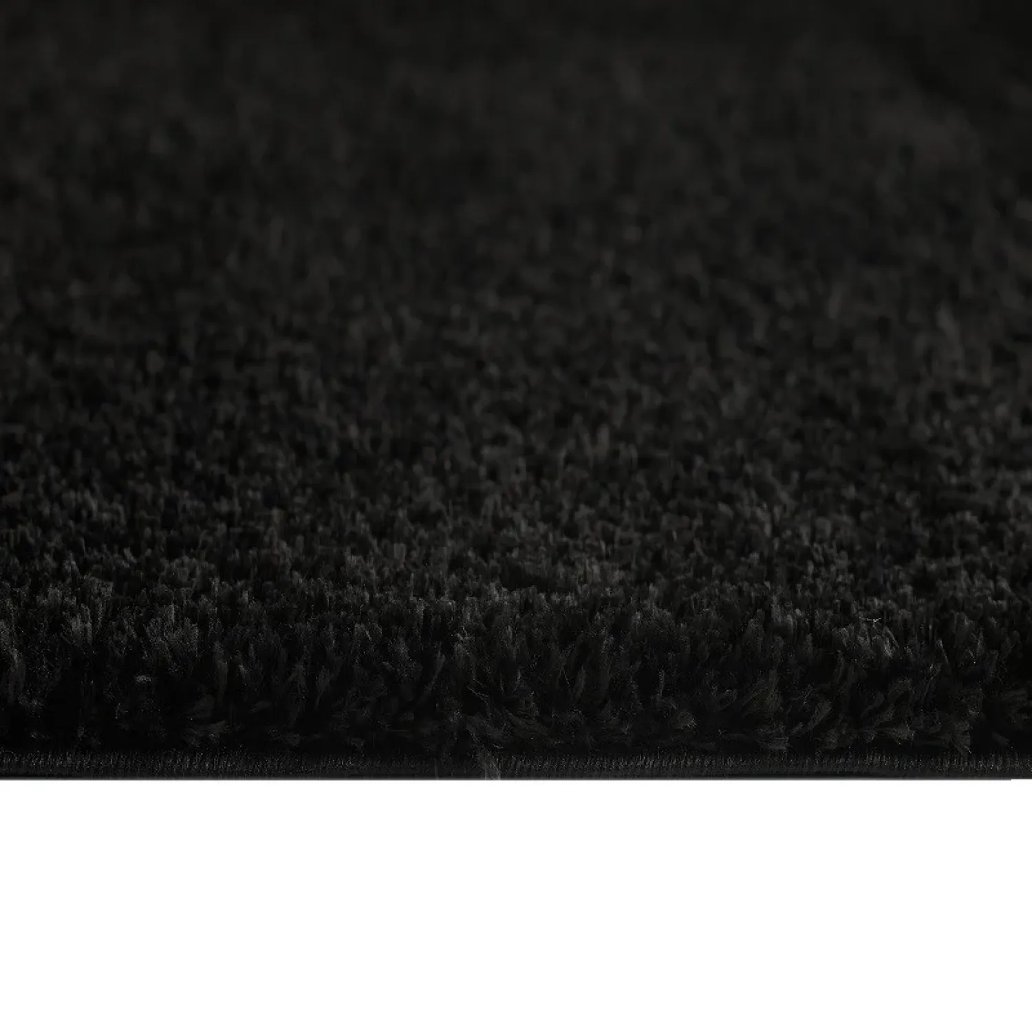 Σέτ κρεβατοκάμαρας 3τμχ Χαλιά Shaggy Soft black