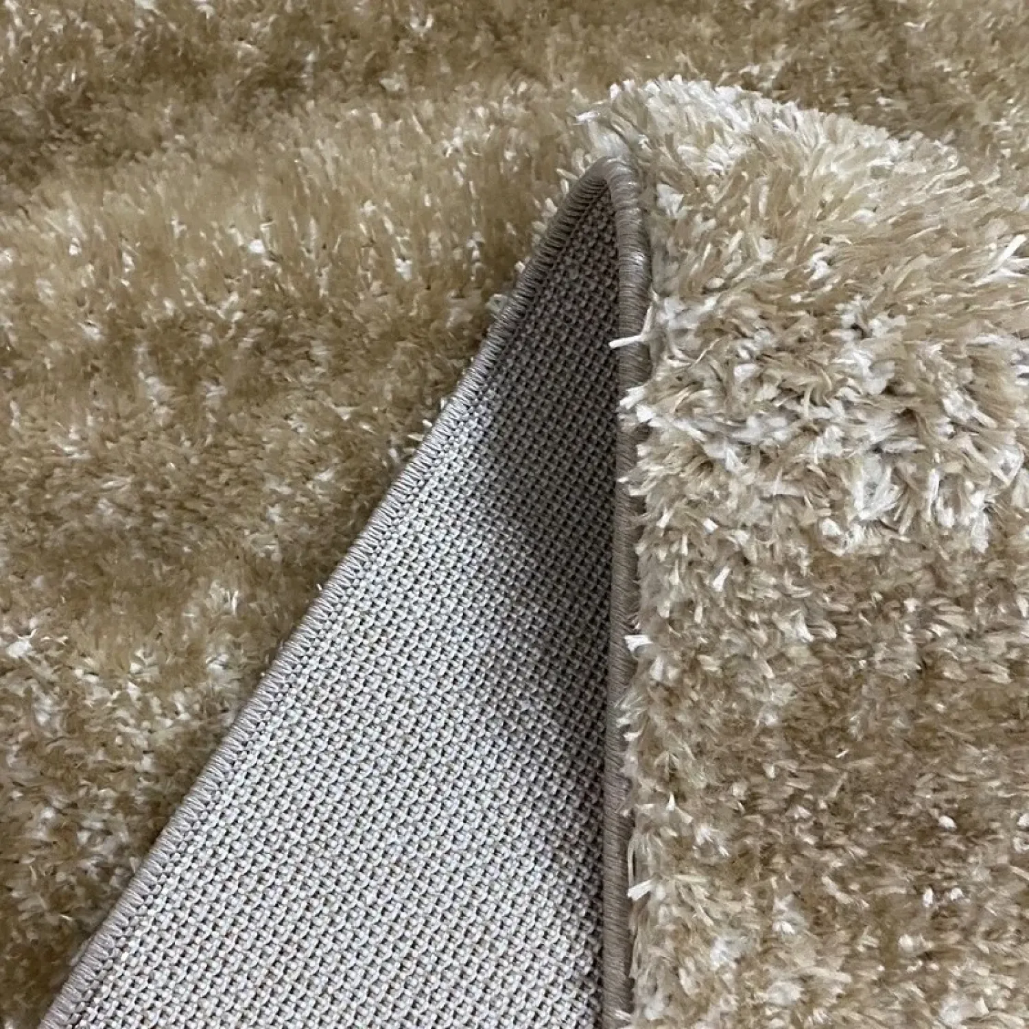 Σέτ κρεβατοκάμαρας 3τμχ Χαλιά Shaggy Soft camel