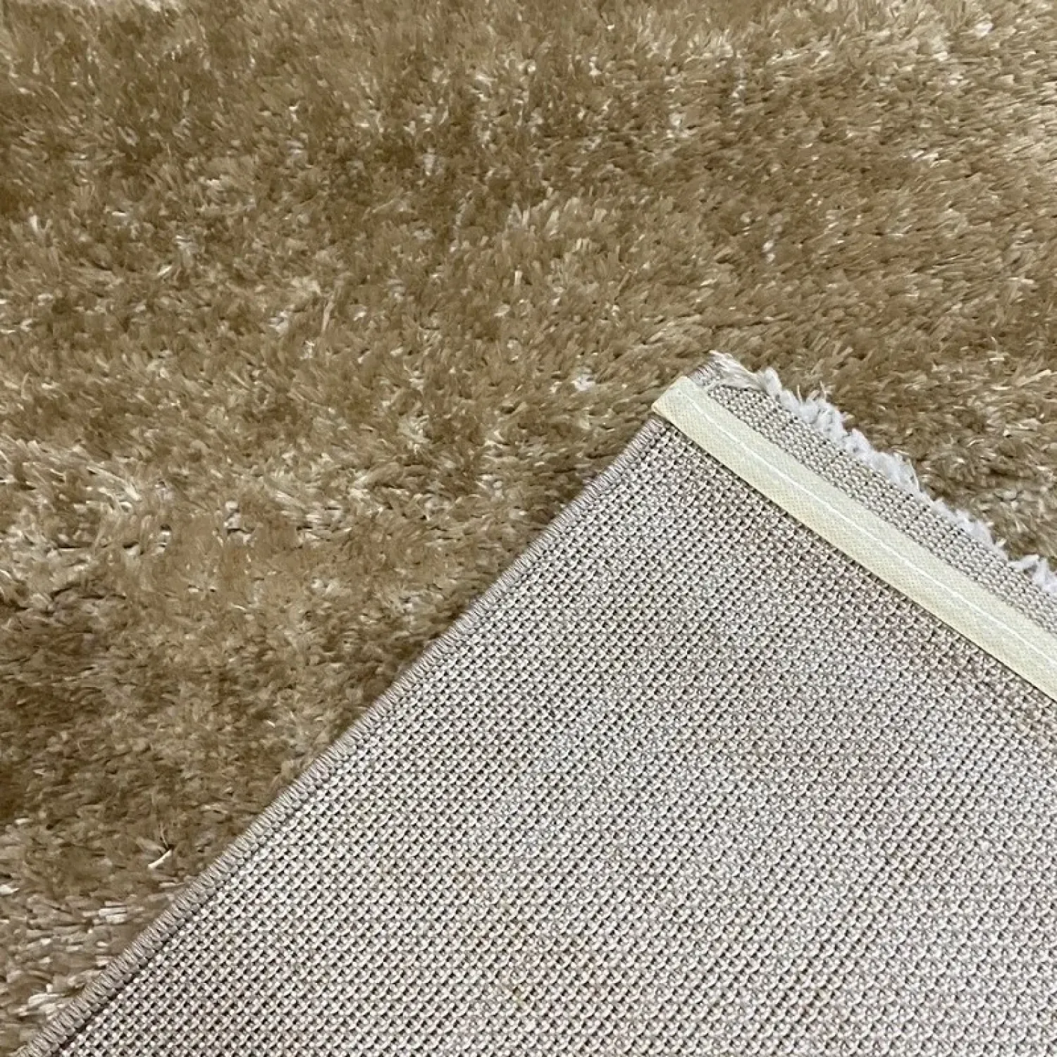 Σέτ κρεβατοκάμαρας 3τμχ Χαλιά Shaggy Soft camel