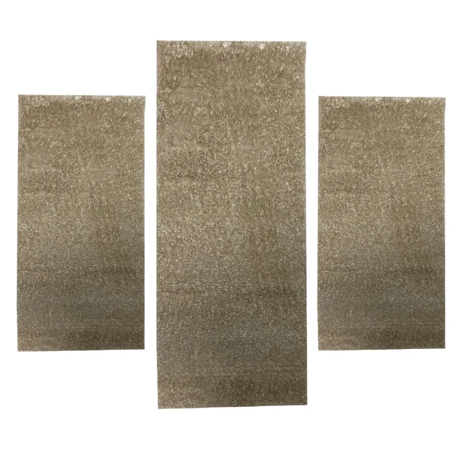 Σέτ κρεβατοκάμαρας 3τμχ χαλιά 3d shaggy gold