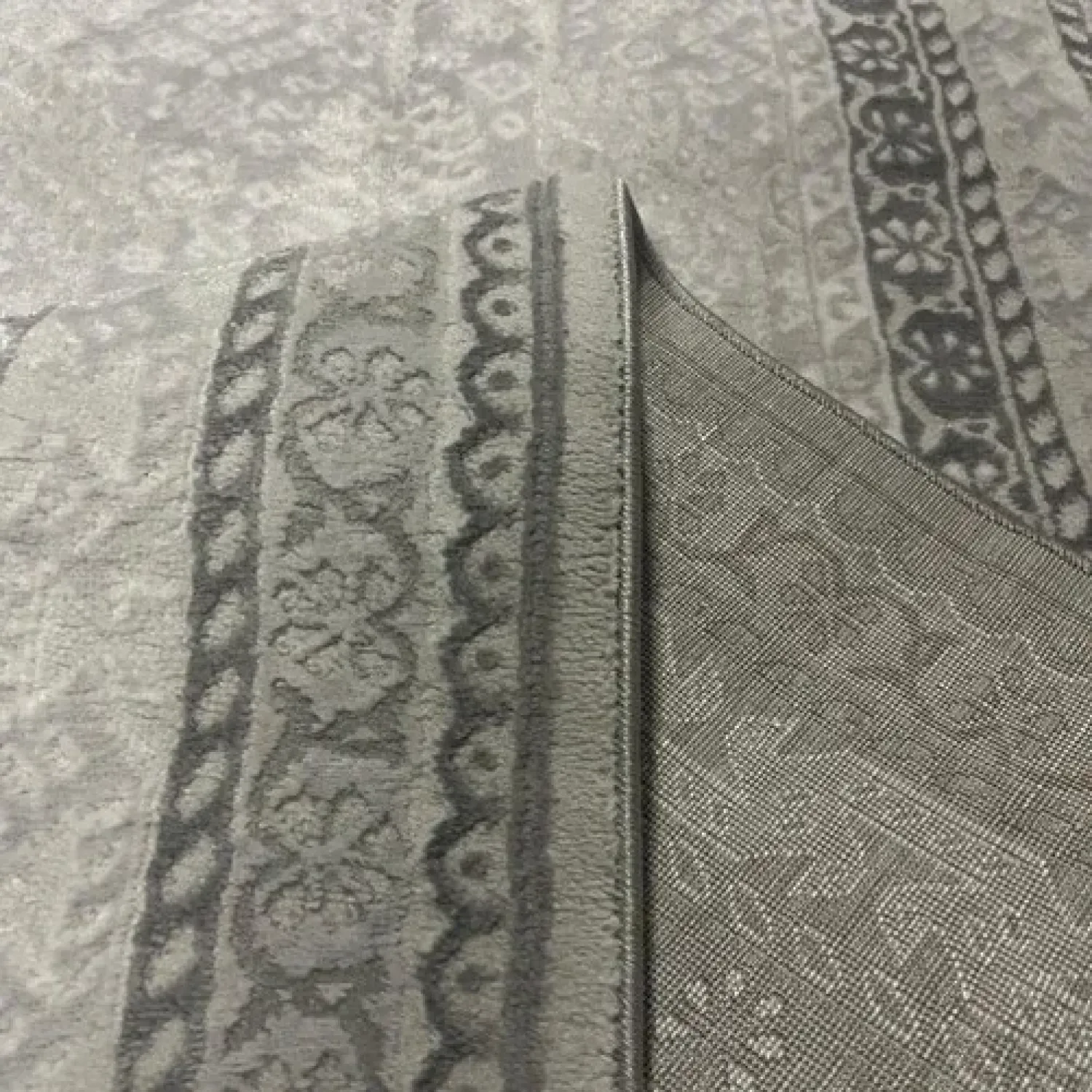 Χαλιά Ανάγλυφα Με Βελούδινη Υφή Lazer L.Grey LZ290 Στρογγυλά