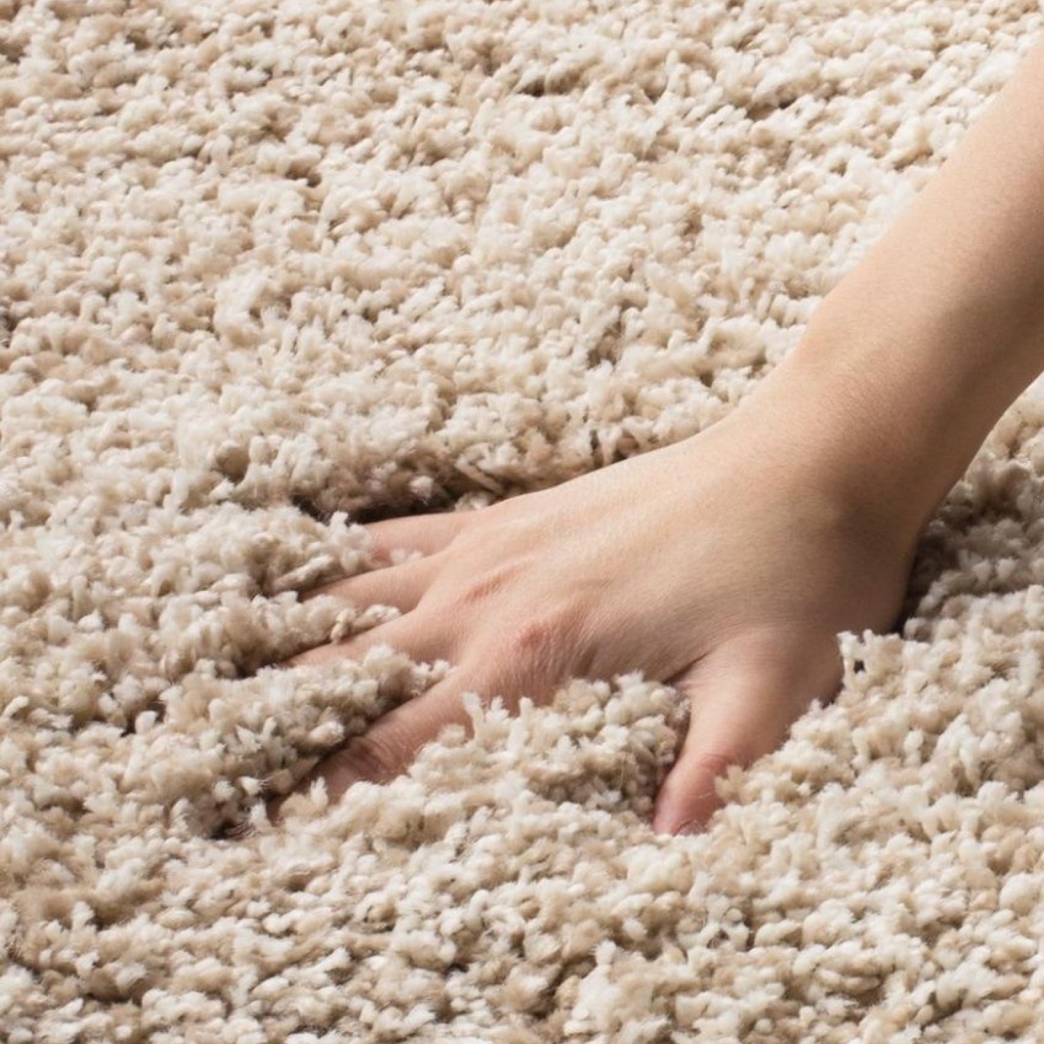 Σέτ κρεβατοκάμαρας 3τμχ χαλιά super shaggy εκρού