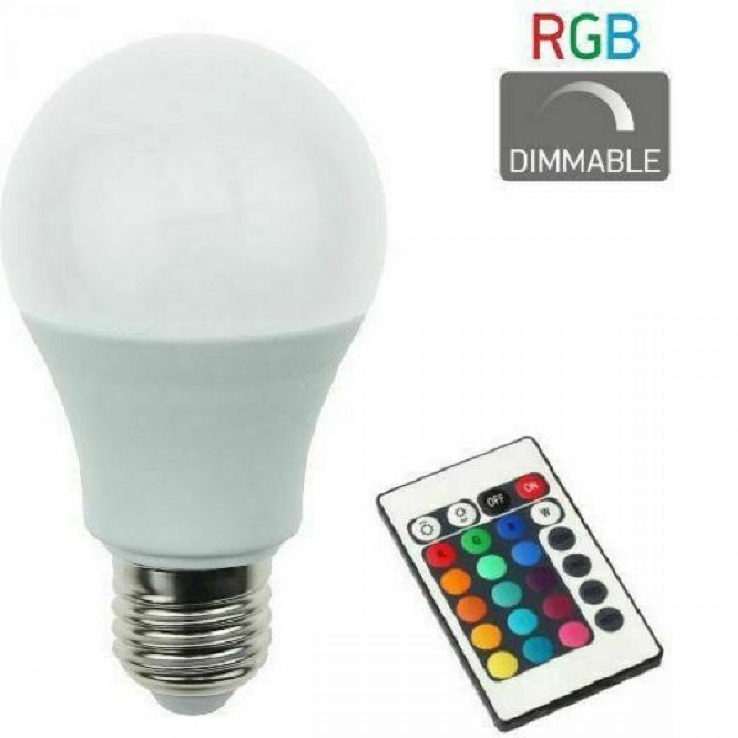Λάμπα LED για Ντουί  A60 RGB