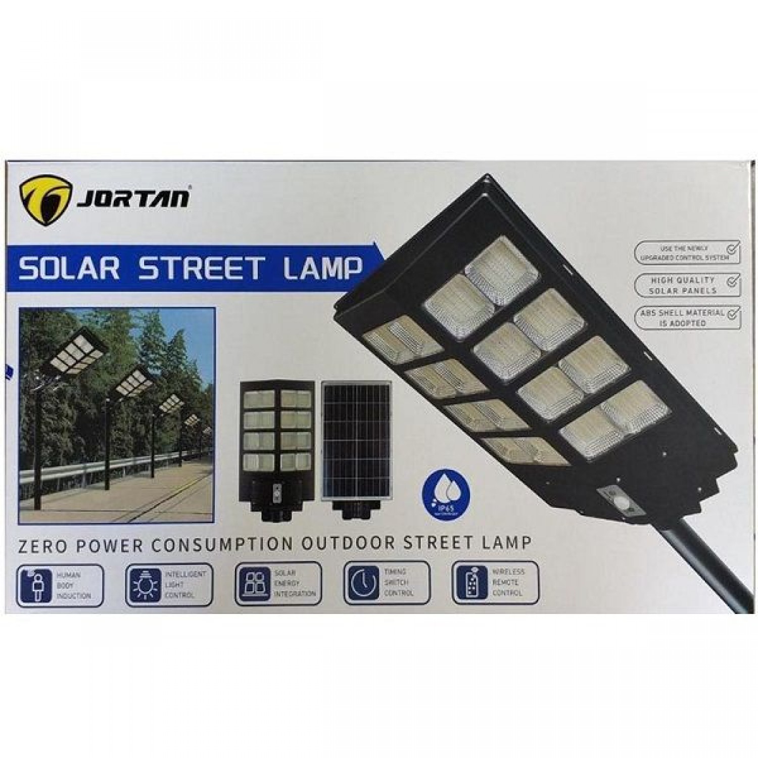 Ηλιακό Φωτιστικό Δρόμου 600W σε Μαύρο Χρώμα JT-BCGK-600W