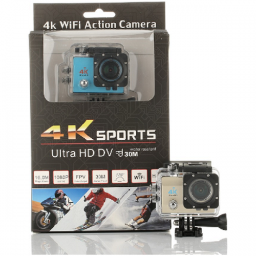 Αδιάβροχη Σπόρ 4k Κάμερα Wifi Ultra HD Μαύρη