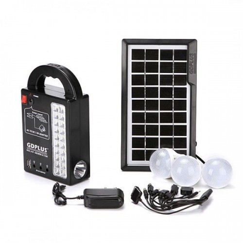 ΗΛΙΑΚΟ ΣΥΣΤΗΜΑ ΦΩΤΙΣΜΟΥ ΜΕ 3 ΛΑΜΠΕΣ & ΦΑΚΟ LED GD-999