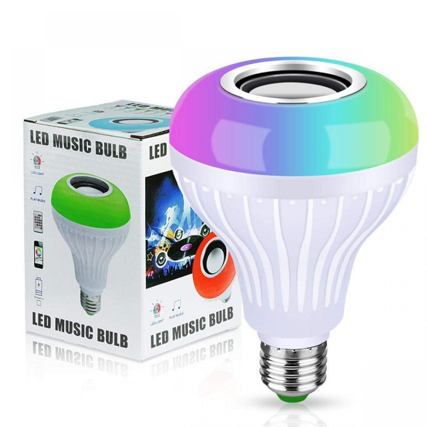 Μουσική Λάμπα  Led με Τηλεχειριστήριο 9W Zaick  RGB