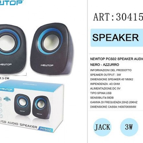 Ηχείο ήχου Newtop pcs02 usb 3W