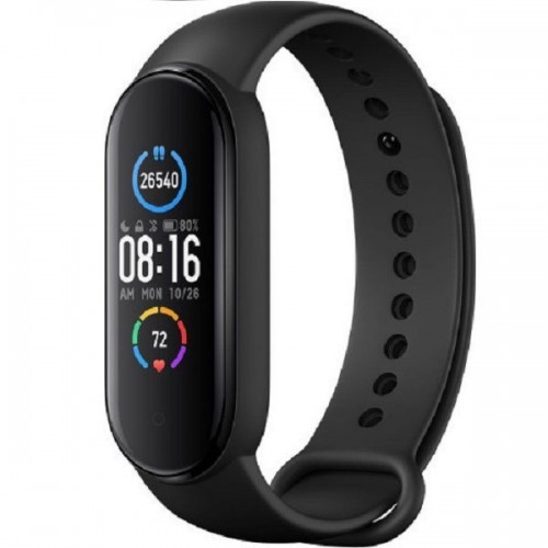 Smartwatch bracelet ρολόι M5 με Bluetooth με Καταγραφή Βημάτων, Ύπνου, Καρδιακών παλμών (Μαύρο Ρόζ Μπλέ))