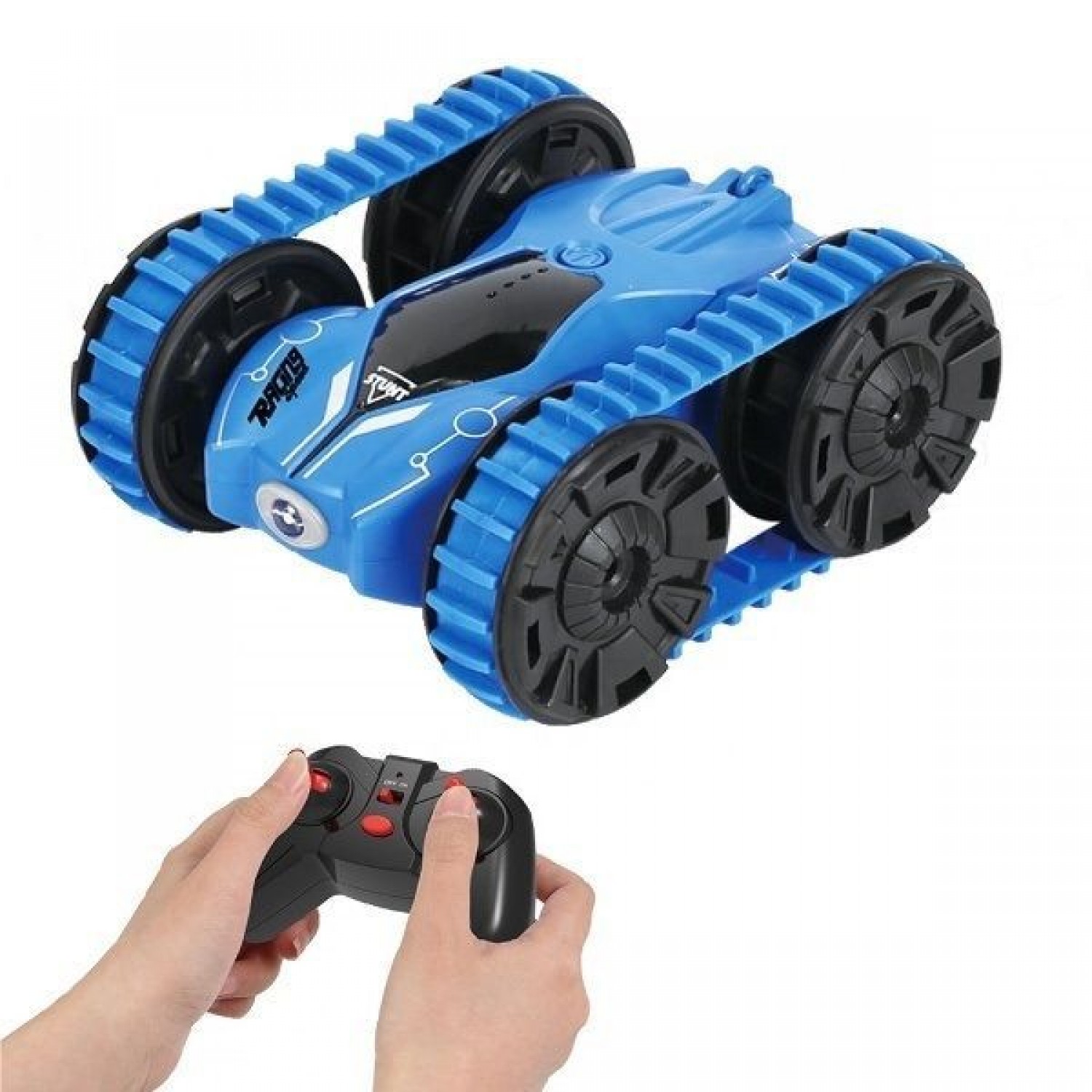 RQ3001 Τηλεκατευθυνόμενο Αυτοκίνητο Stunt Διπλής Όψης Μπλε