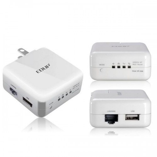 Mini Router Ασύρματος Αναμεταδότης Wi-Fi 150Mbps  EDUP EP-2908