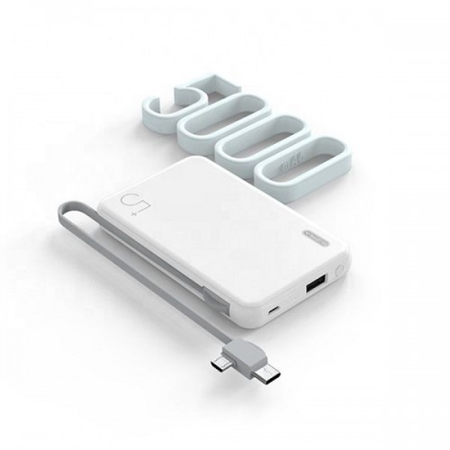 Power Bank 5000mAh με Θύρα USB-A Λευκό