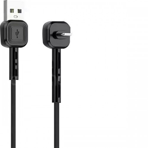 Awei Angle (90°) / Regular USB 2.0 to micro USB Cable Μαύρο 1m