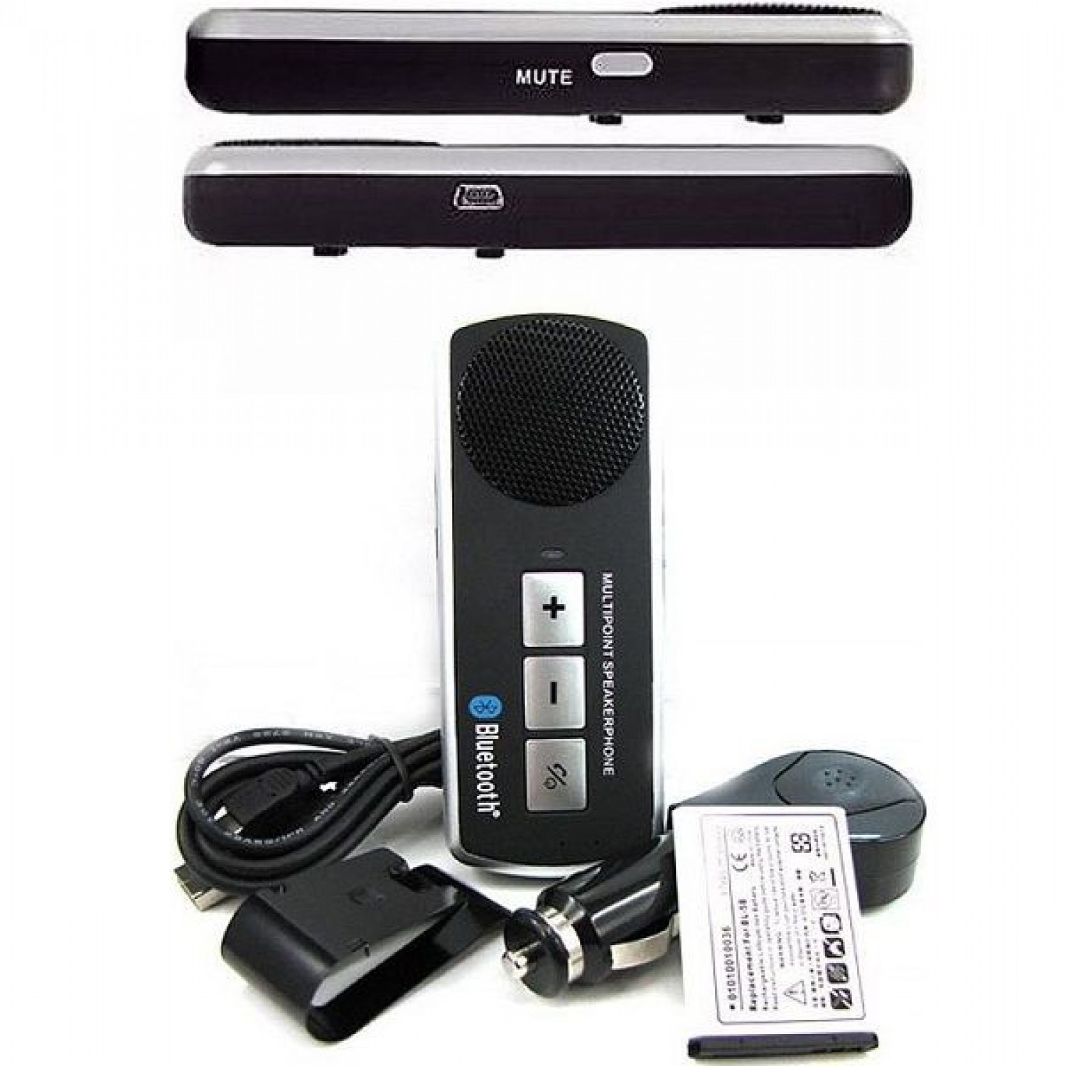 Bluetooth Αυτοκινήτου για το Αλεξήλιο (με USB θύρα Φόρτισης) 3205