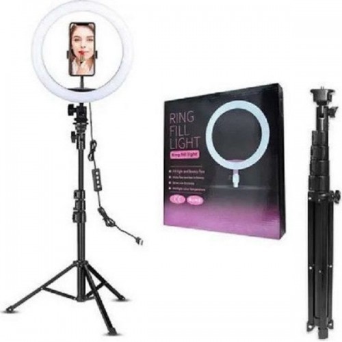 Ring Light RGB Andowl 26cm 3200-5600K Με Βάση για Κινητό