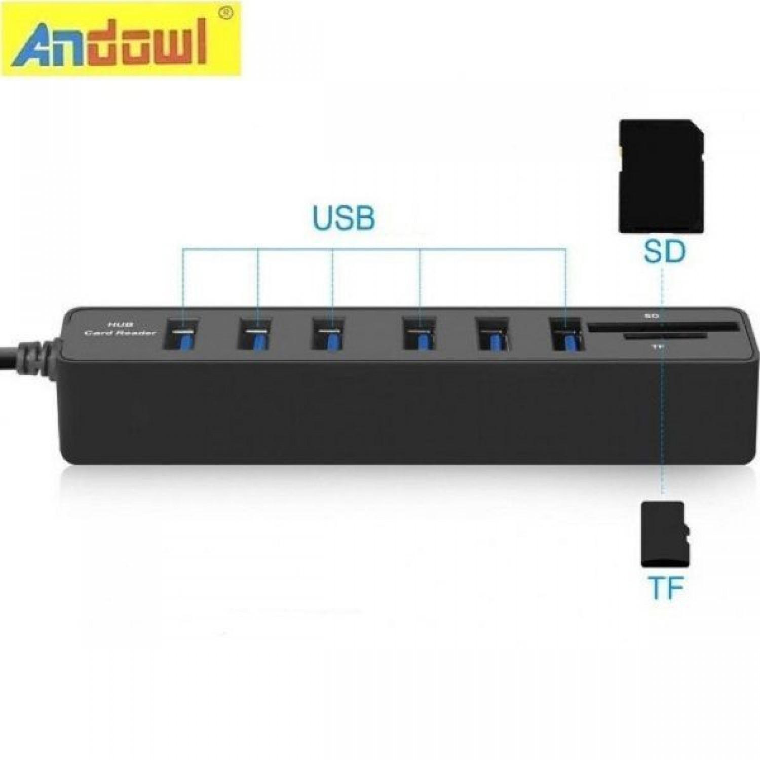 USB 3.0 Hub 8 Θυρών με σύνδεση USB-C & Θύρα Φόρτισης