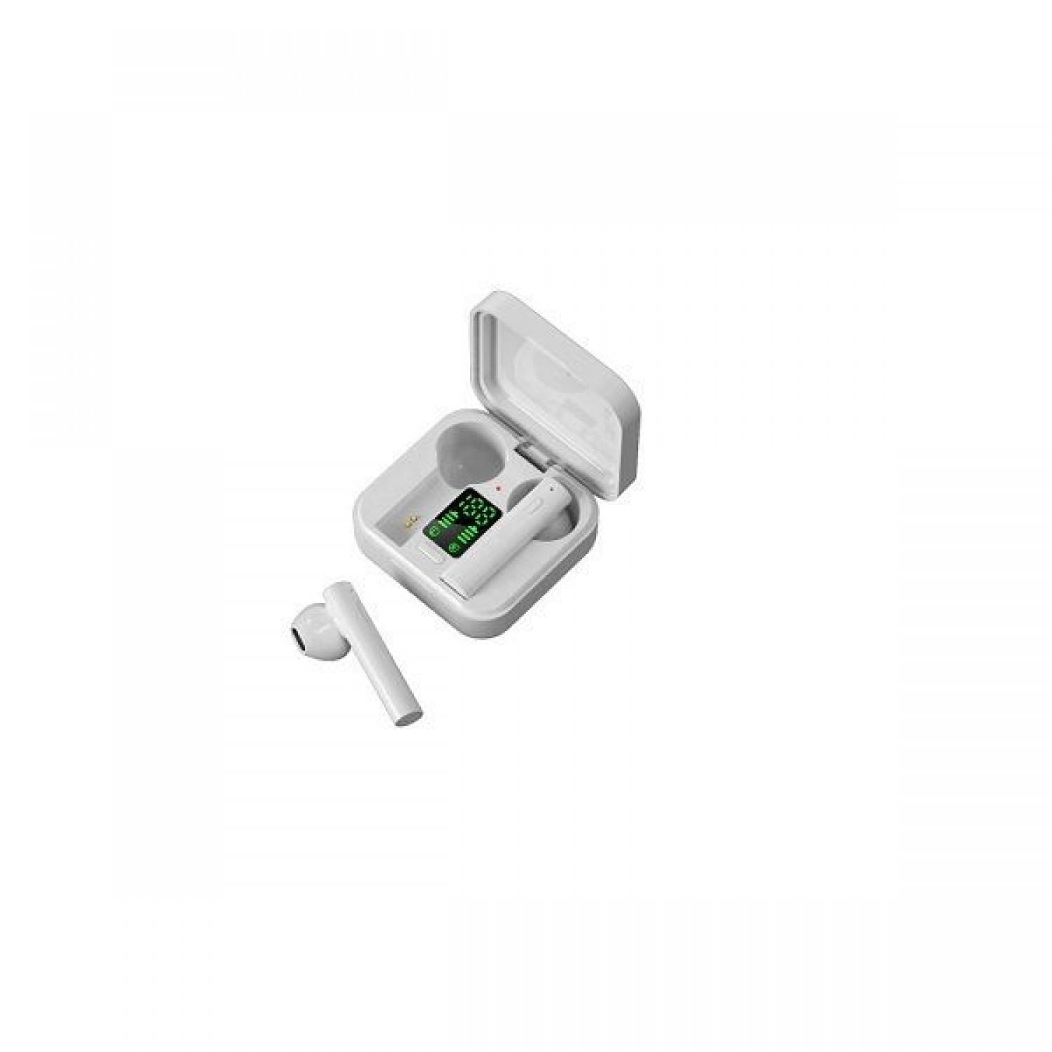 Bluetooth Handsfree Ακουστικά με Θήκη Φόρτισης Λευκά Air 6 Pro Earbud