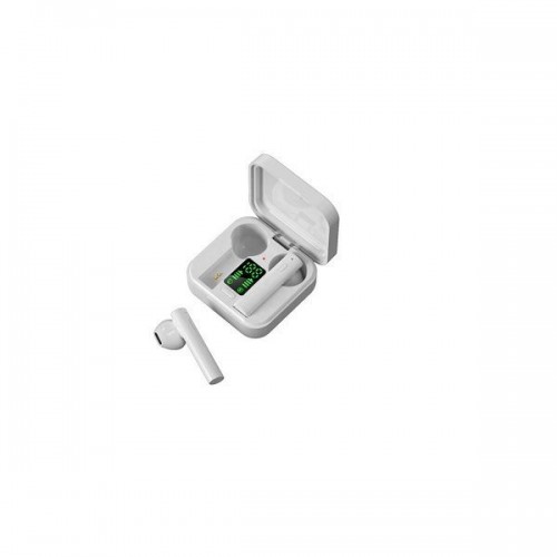 Bluetooth Handsfree Ακουστικά με Θήκη Φόρτισης Λευκά Air 6 Pro Earbud