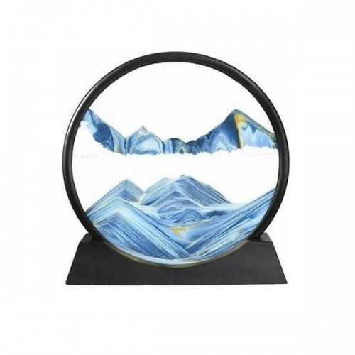 Τρισδιάστατο Διακοσμητικό Έργο Τέχνης με Κινούμενη Άμμο – 3D Moving Sandscapes 26cm – Μπλέ 03008LND50BL
