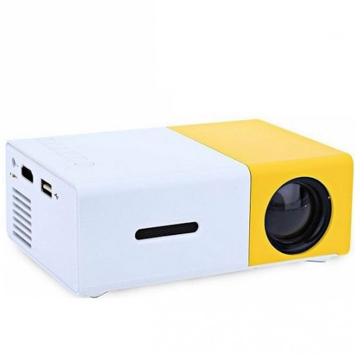 Projector Mini Τεχνολογίας Προβολής LCD Λάμπας LED με Φυσική Ανάλυση 320 x 240 και Φωτεινότητα 600 Ansi Lumens YG-300