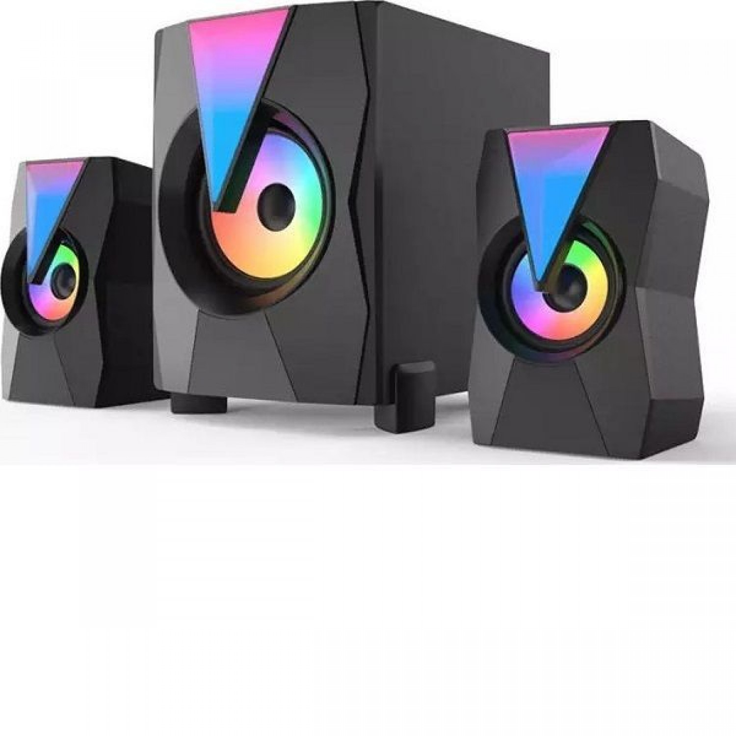 Lion BT K9 Ασύρματα Ηχεία Υπολογιστή 2.1 με Bluetooth και Ισχύ 11W σε Μαύρο Χρώμα